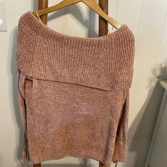 LC Lauren Conrad Off-Shoulder Sweater - Dusty Rose - Picture 5 of 5